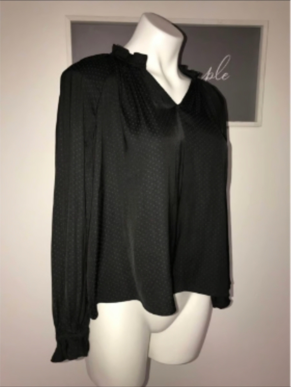NWT MADEWELL LONG SLEEVE BLOUSE Size M
